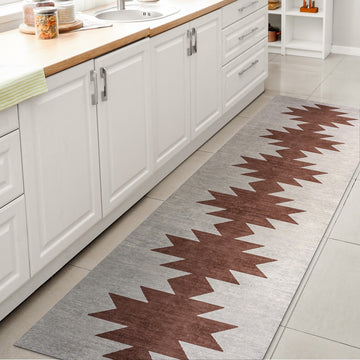 Chayton Minimalist Geometric Machine-washable Area Rug